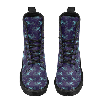 Shark Themed Print Women's Boots