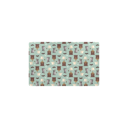 Coffee Pattern Print Design 04 Kitchen Mat