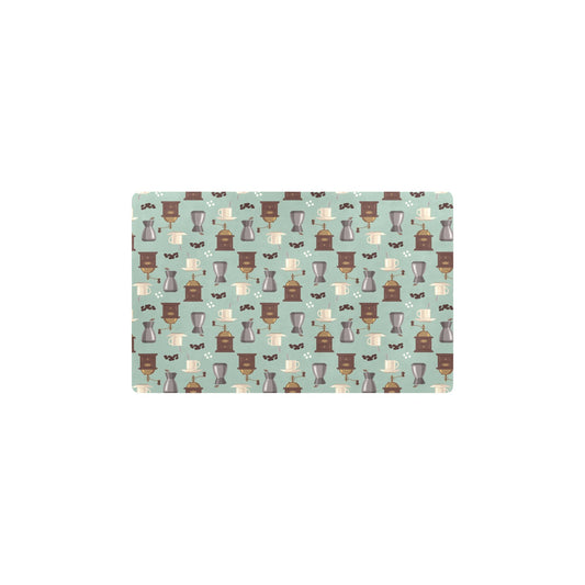Coffee Pattern Print Design 04 Kitchen Mat