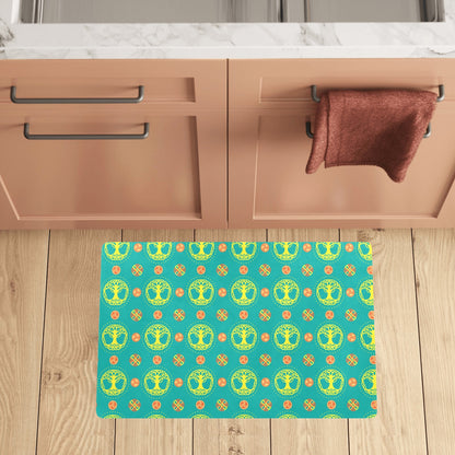 Celtic Tree of Life Print Pattern Kitchen Mat