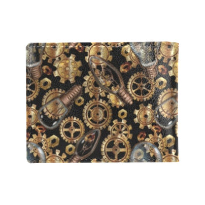 Steampunk Lightbulb Print Design LKS304 Men's ID Card Wallet