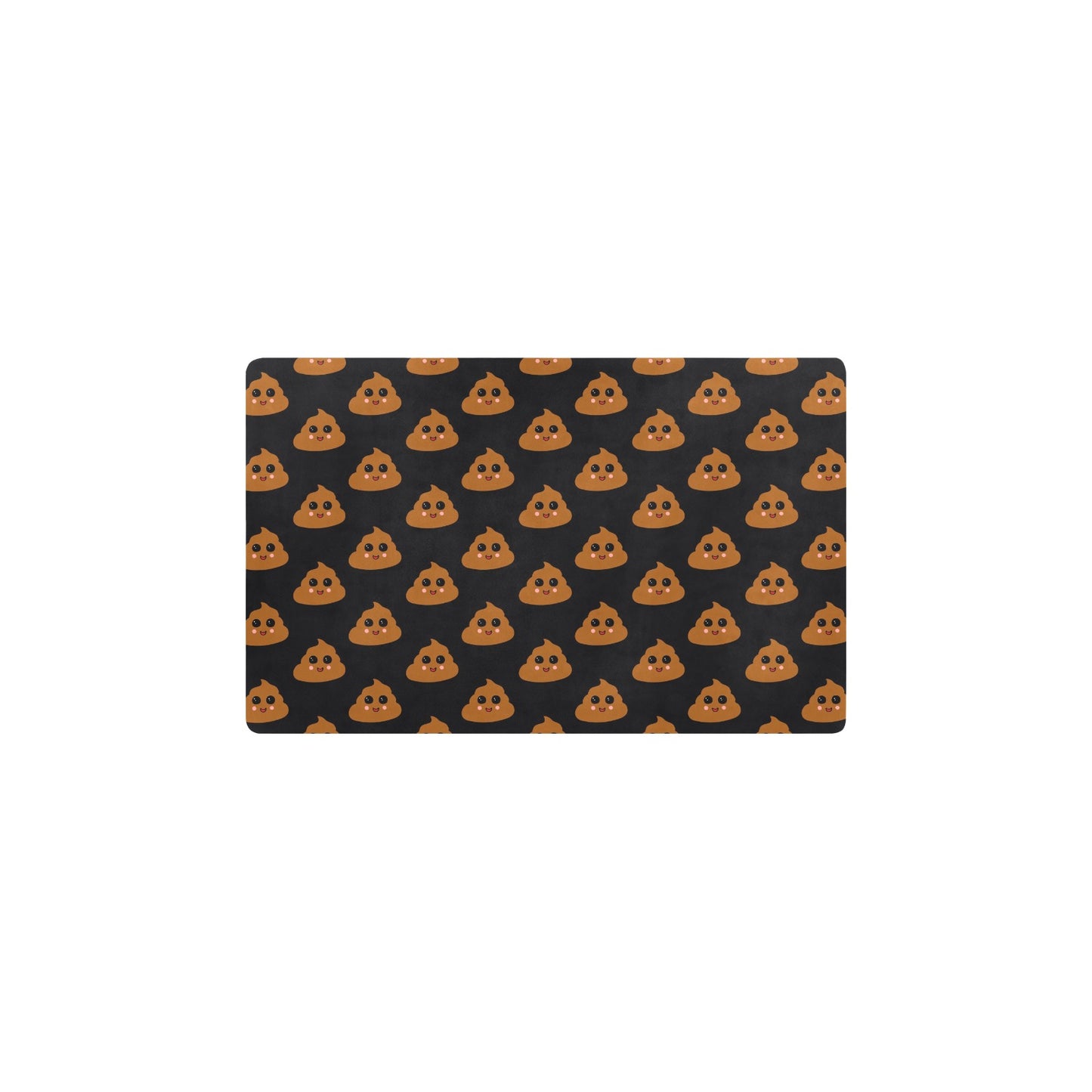 Poop Emoji Pattern Print Design A01 Kitchen Mat