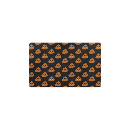 Poop Emoji Pattern Print Design A01 Kitchen Mat