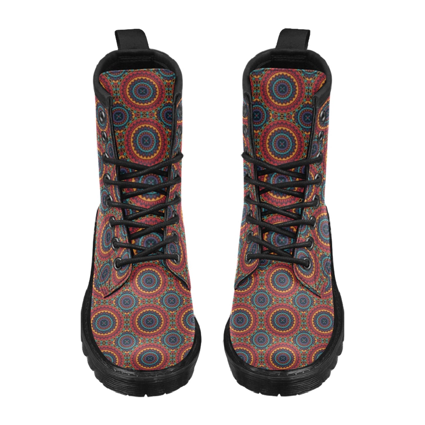 Bohemian Mandala Style Print Women's Boots