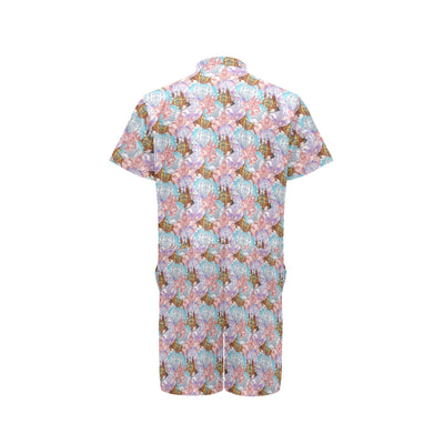 Christian Pattern Print Design 03 Men's Romper