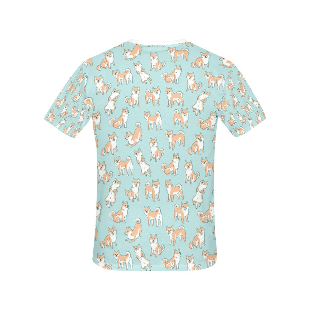 Shiba Inu Print Design LKS304 Women's  T-shirt