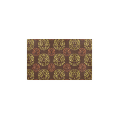 Lion Pattern Print Design 04 Kitchen Mat