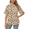 Butterfly Pattern Print Design 02 Women's Hawaiian Shirt