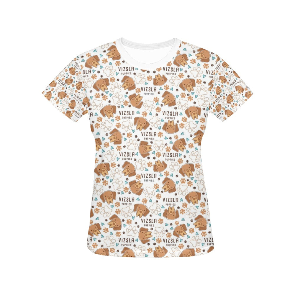 Vizslas Print Design LKS301 Women's  T-shirt
