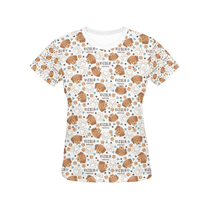 Vizslas Print Design LKS301 Women's  T-shirt
