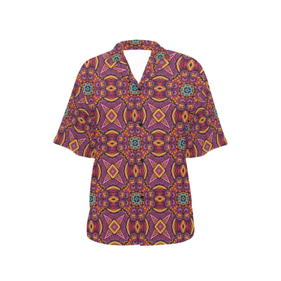 Bohemian Pattern Print Design 10 Women's Hawaiian Shirt