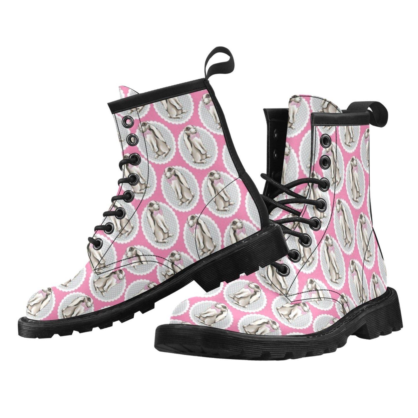 Rabbit Pattern Print Design RB019 Women's Boots