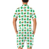 Alien UFO Pattern Print Design 04 Men's Romper