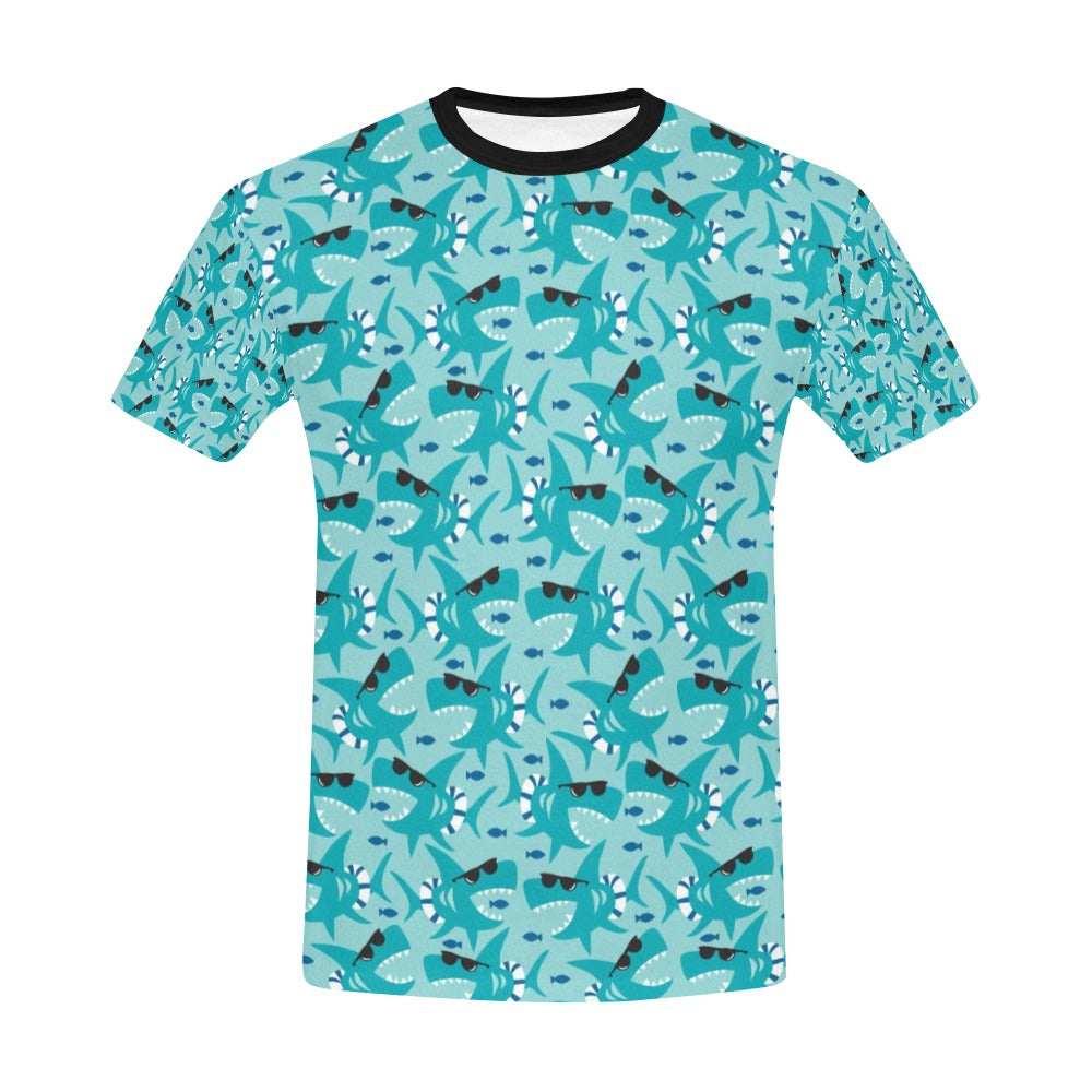 Shark Cute Print Design LKS302 Men's All Over Print T-shirt