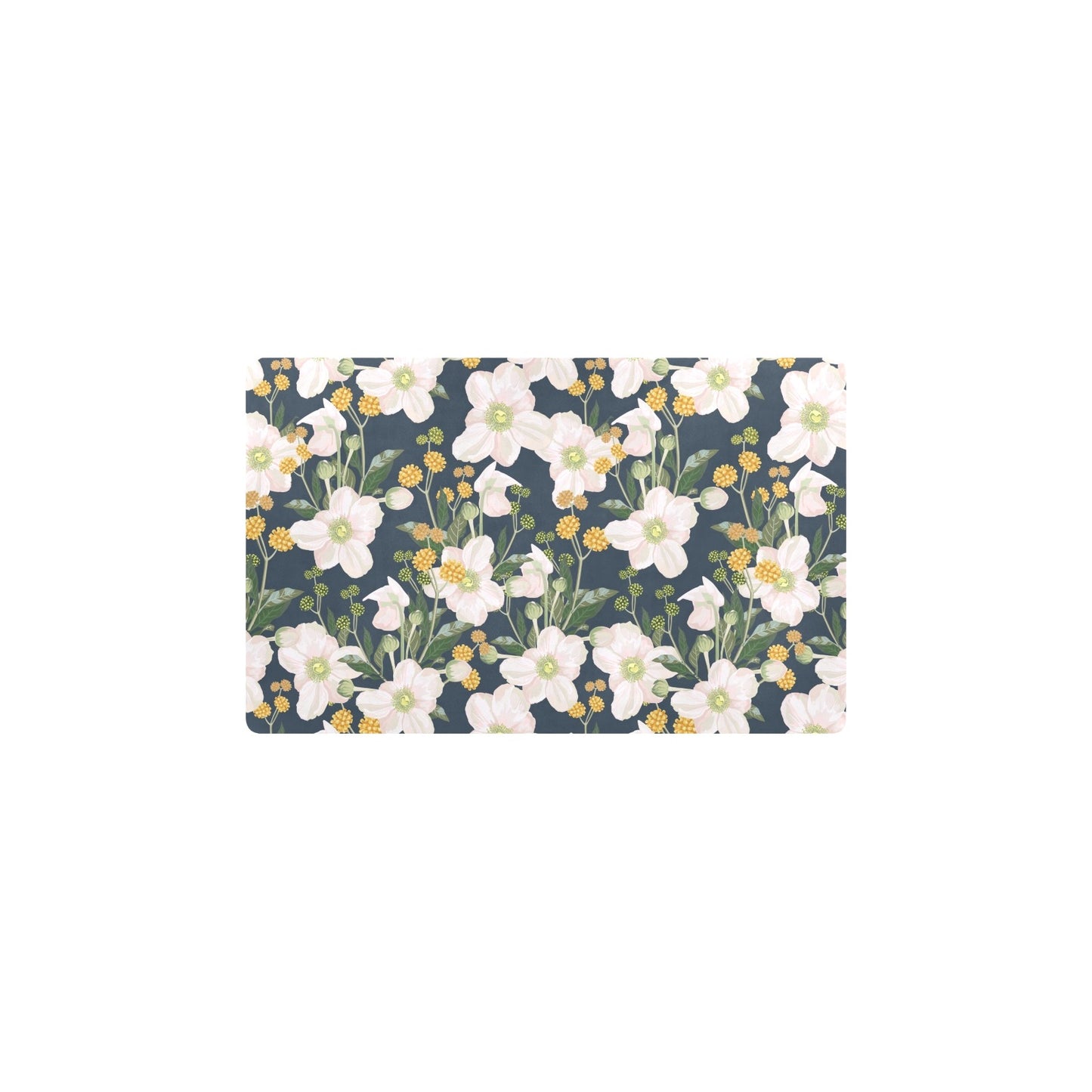 Anemone Pattern Print Design AM04 Kitchen Mat