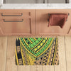 Polynesian Tribal Color Kitchen Mat