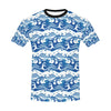 Wave Print Design LKS303 Men's All Over Print T-shirt