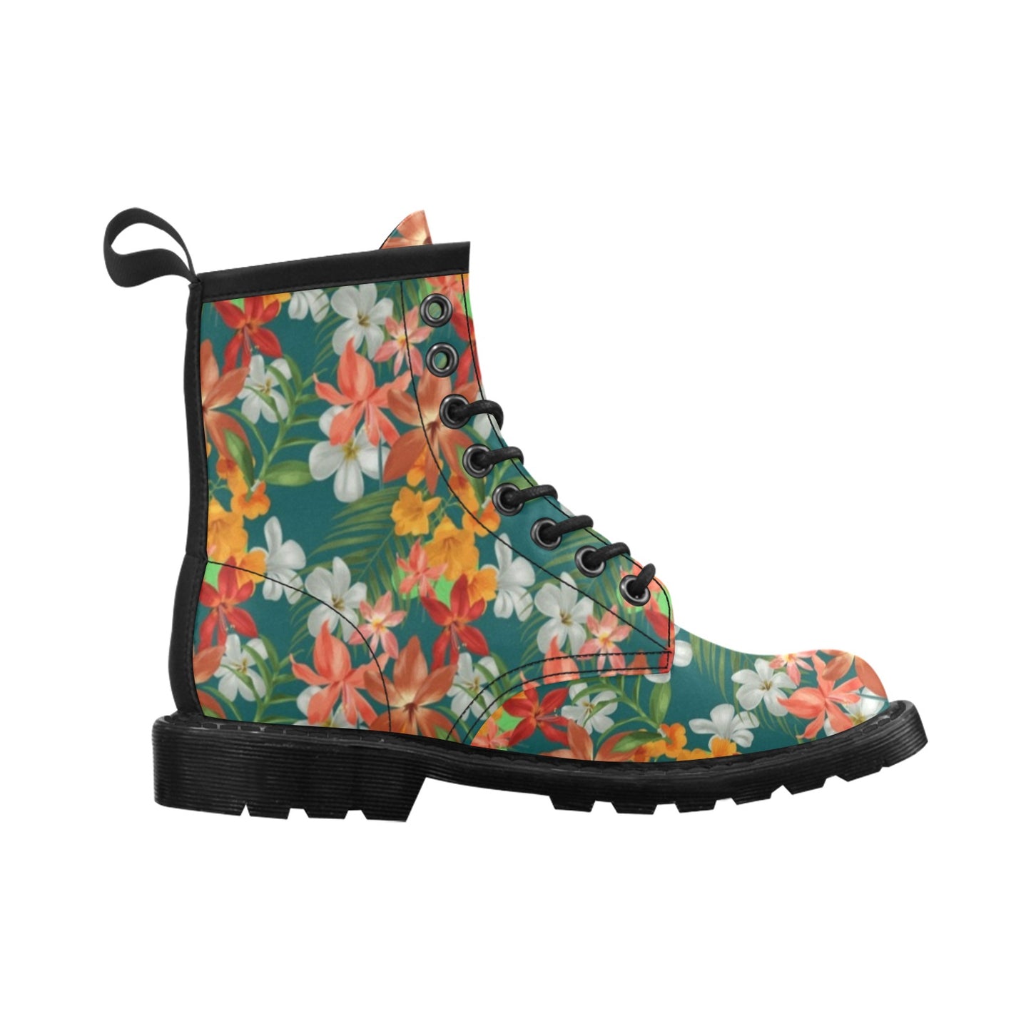 Amaryllis Pattern Print Design AL06 Women's Boots