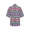 Aztec Pink Geometric Print Pattern Women's Hawaiian Shirt