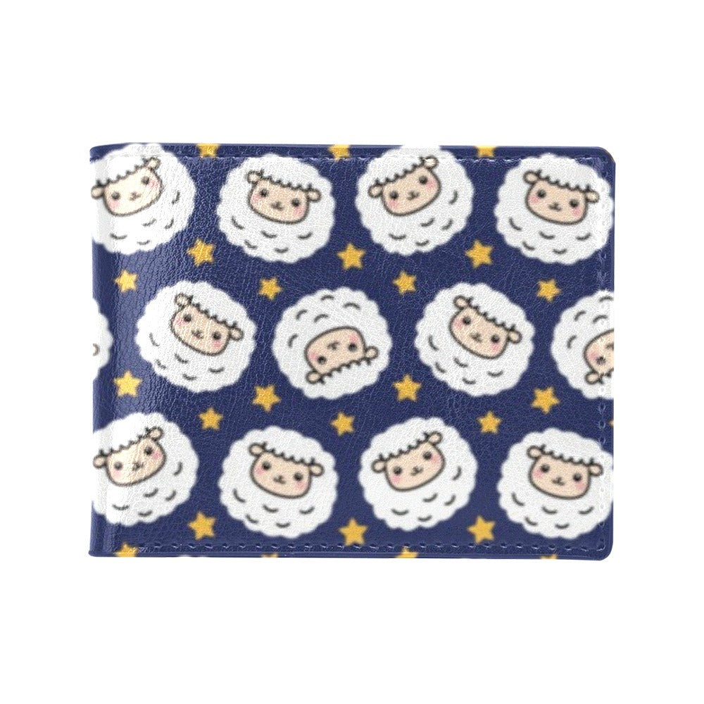 Sheep Print Design LKS402 Men's ID Card Wallet