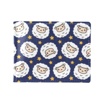 Sheep Print Design LKS402 Men's ID Card Wallet