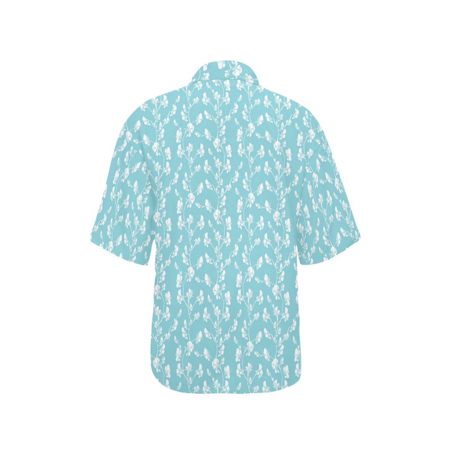 Sweet Pea Print Design LKS302 Women's Hawaiian Shirt