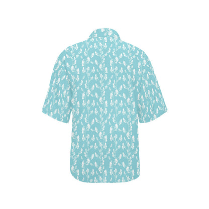 Sweet Pea Print Design LKS302 Women's Hawaiian Shirt