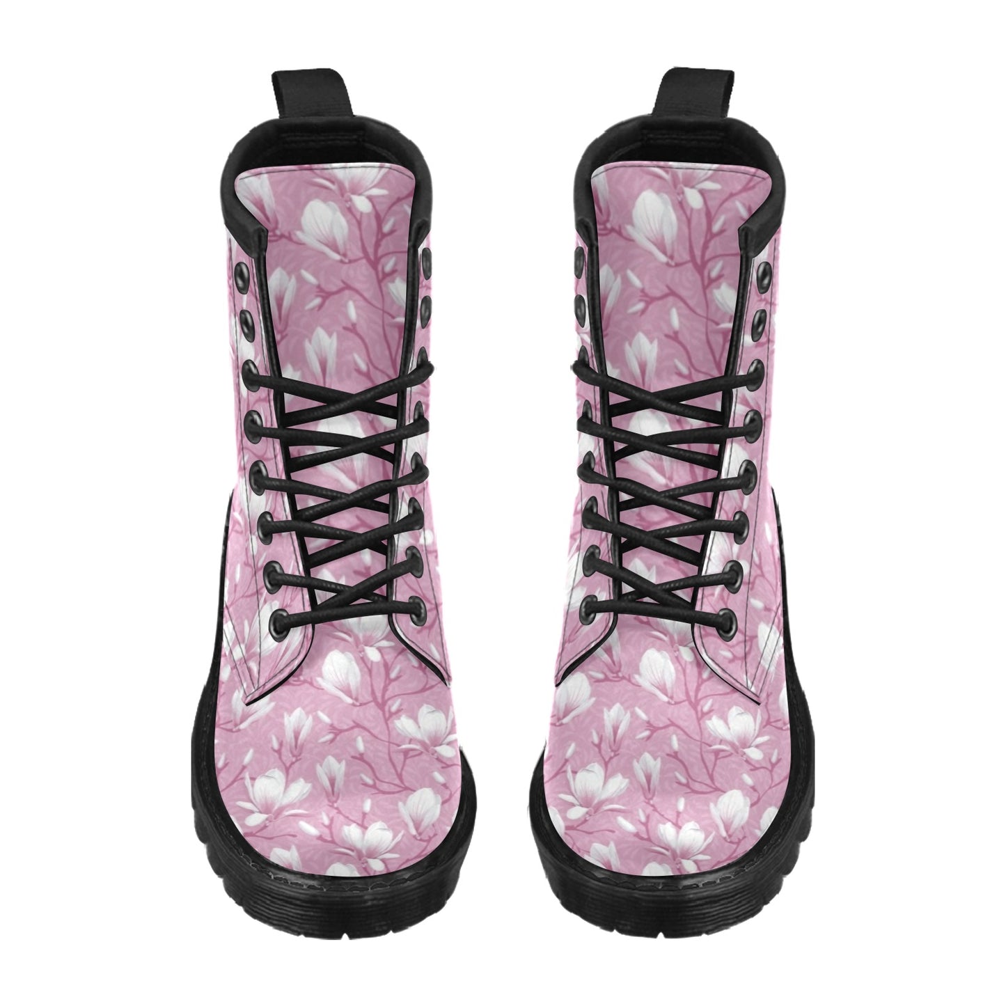 Magnolia Pattern Print Design MAG05 Women's Boots