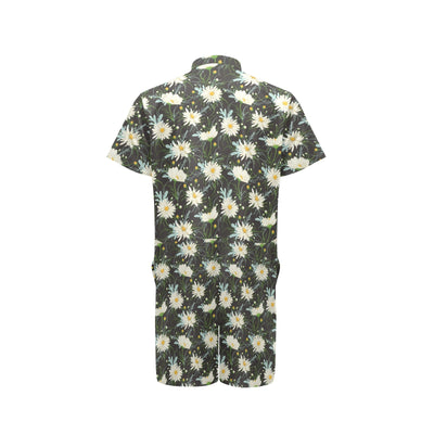 Daisy Pattern Print Design DS08 Men's Romper