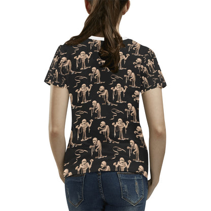 Mummy Print Design LKS302 Women's  T-shirt