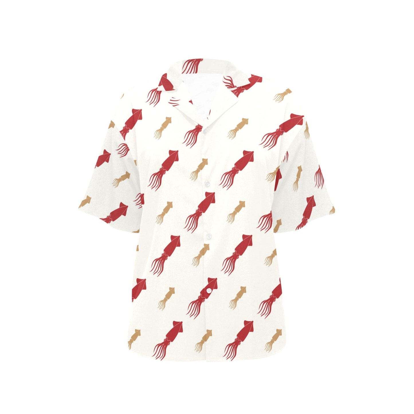 Giant Squid Pattern Print Design 01 Women's Hawaiian Shirt