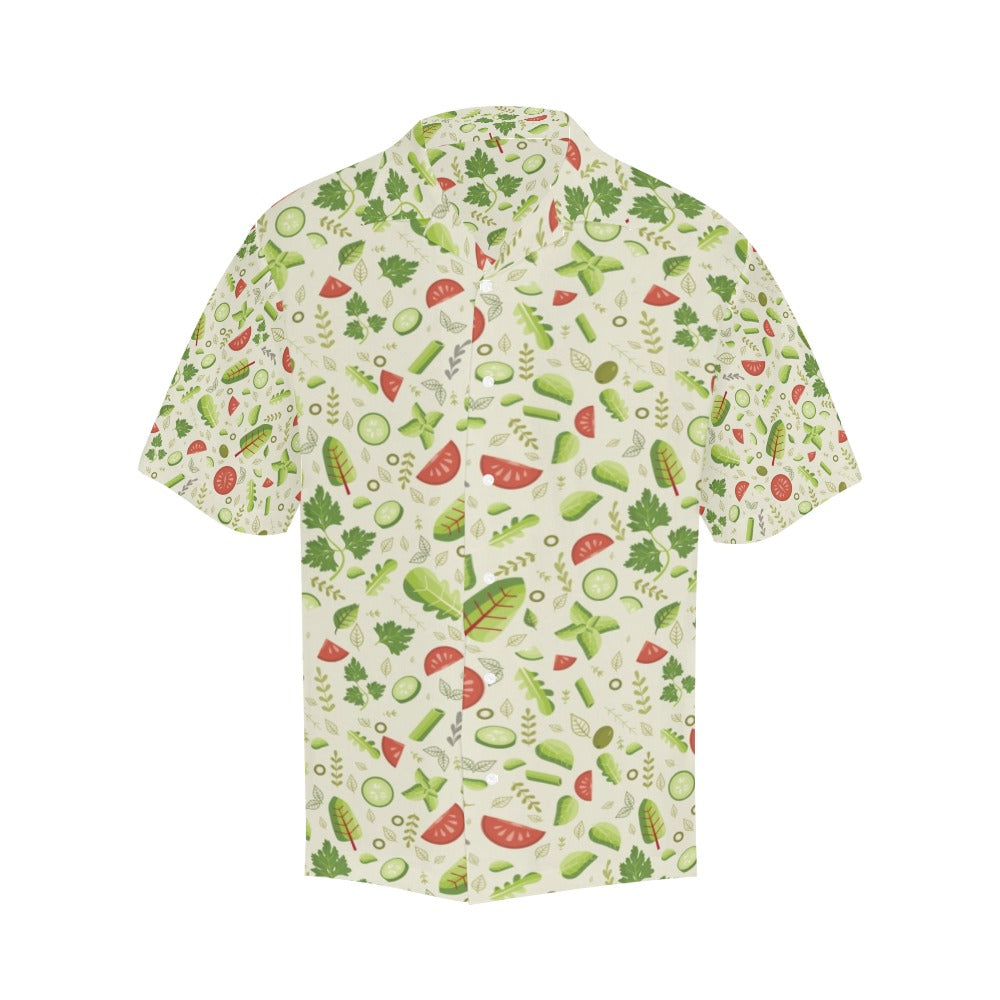 Salad Vegetable Print Design LKS302 Men's Hawaiian Shirt