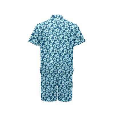 Hibiscus Flower Hawaiian Themed Men's Romper