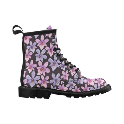 Orchid Pattern Print Design OR08 Women's Boots