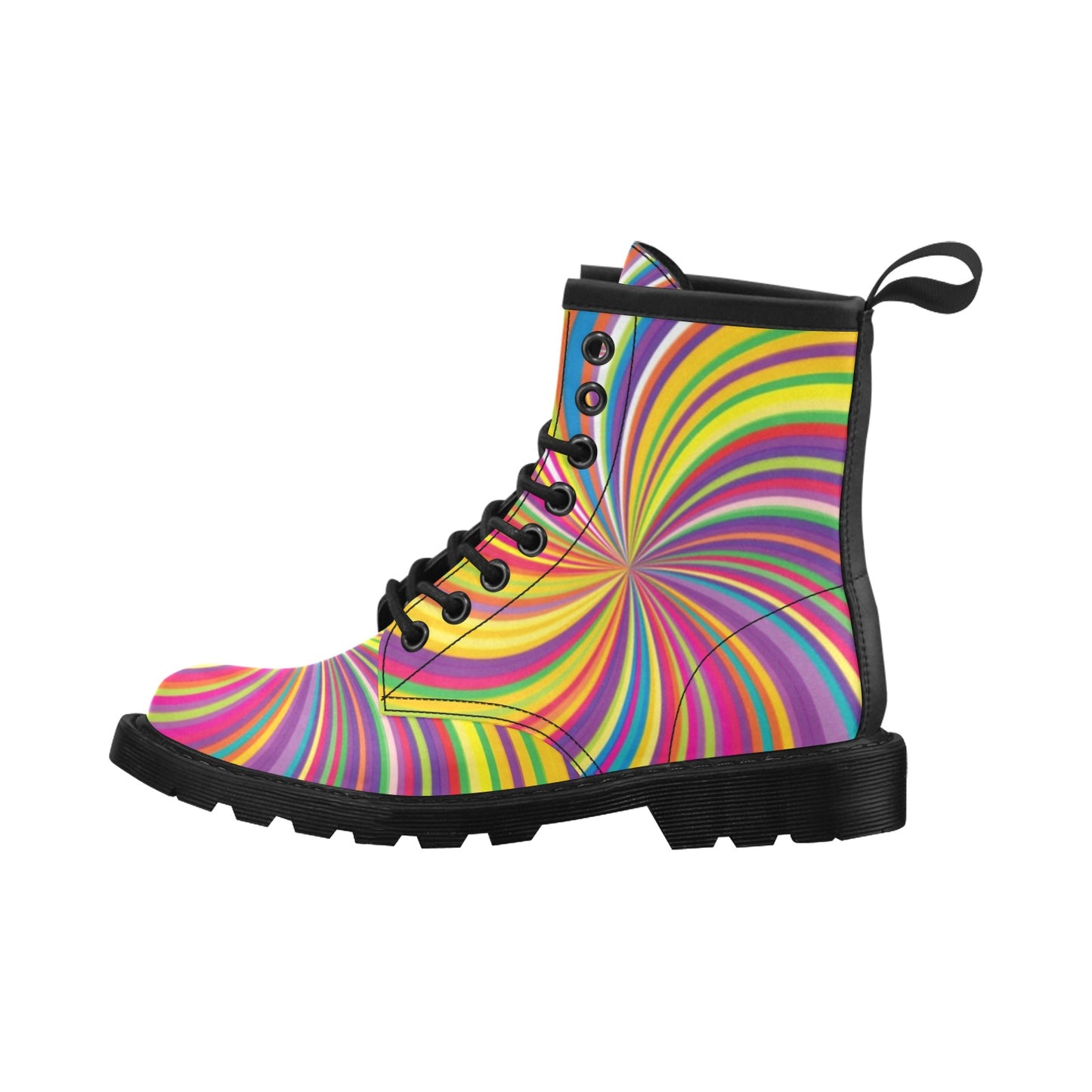Vortex Print Design LKS301 Women's Boots