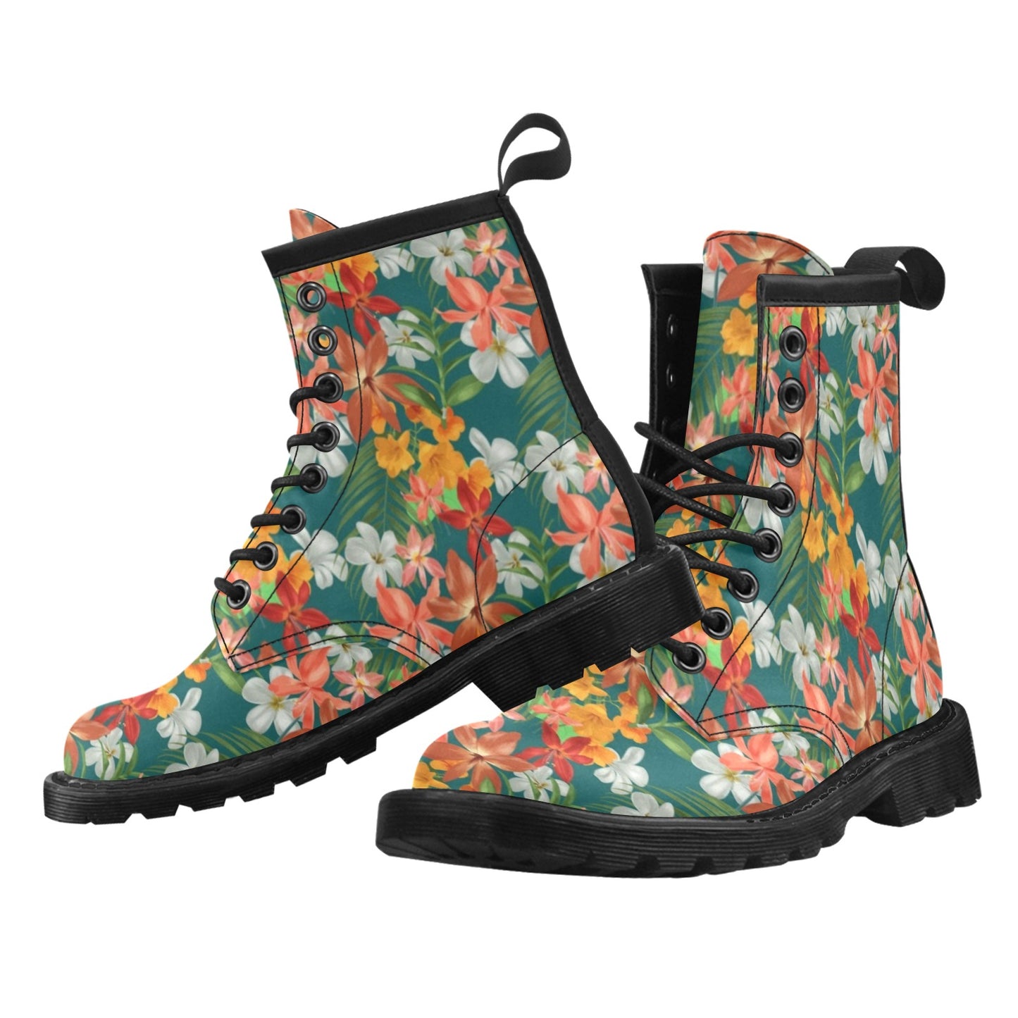 Amaryllis Pattern Print Design AL06 Women's Boots