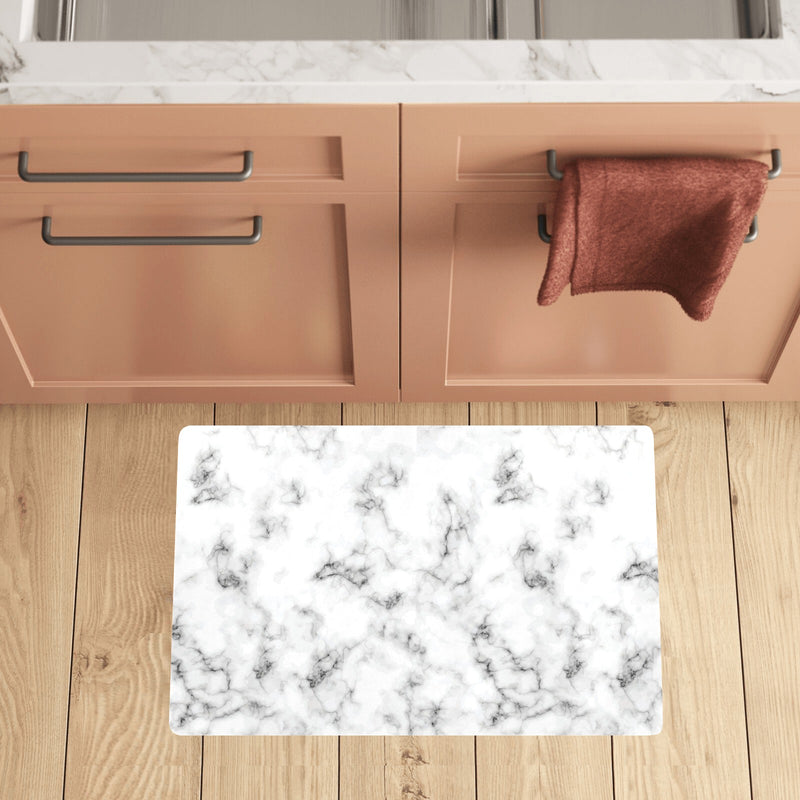 Marble Pattern Print Design 01 Kitchen Mat
