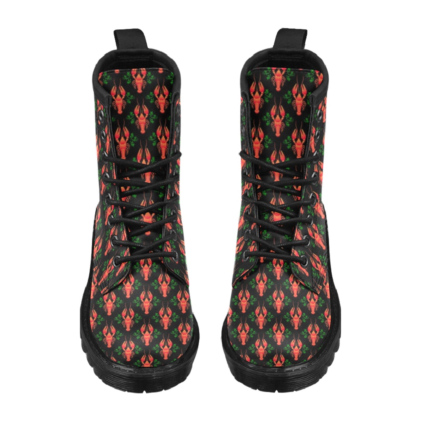 Lobster Print Design LKS403 Women's Boots