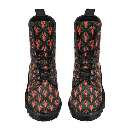 Lobster Print Design LKS403 Women's Boots