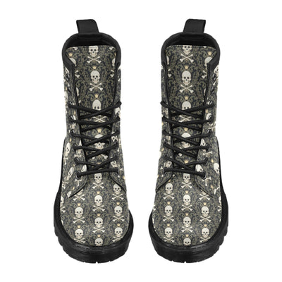 Skull King Print Design LKS307 Women's Boots