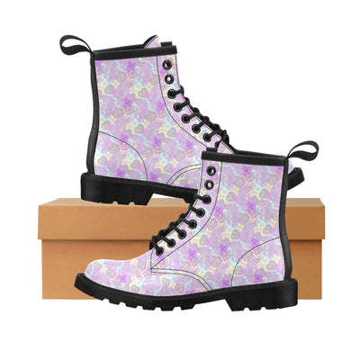 Unicorn Rainbow Star Heart Print Women's Boots