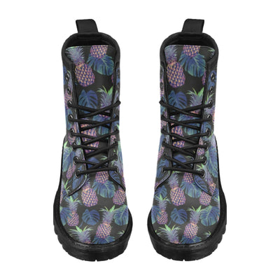 Pineapple Pattern Print Design PP04 Women's Boots