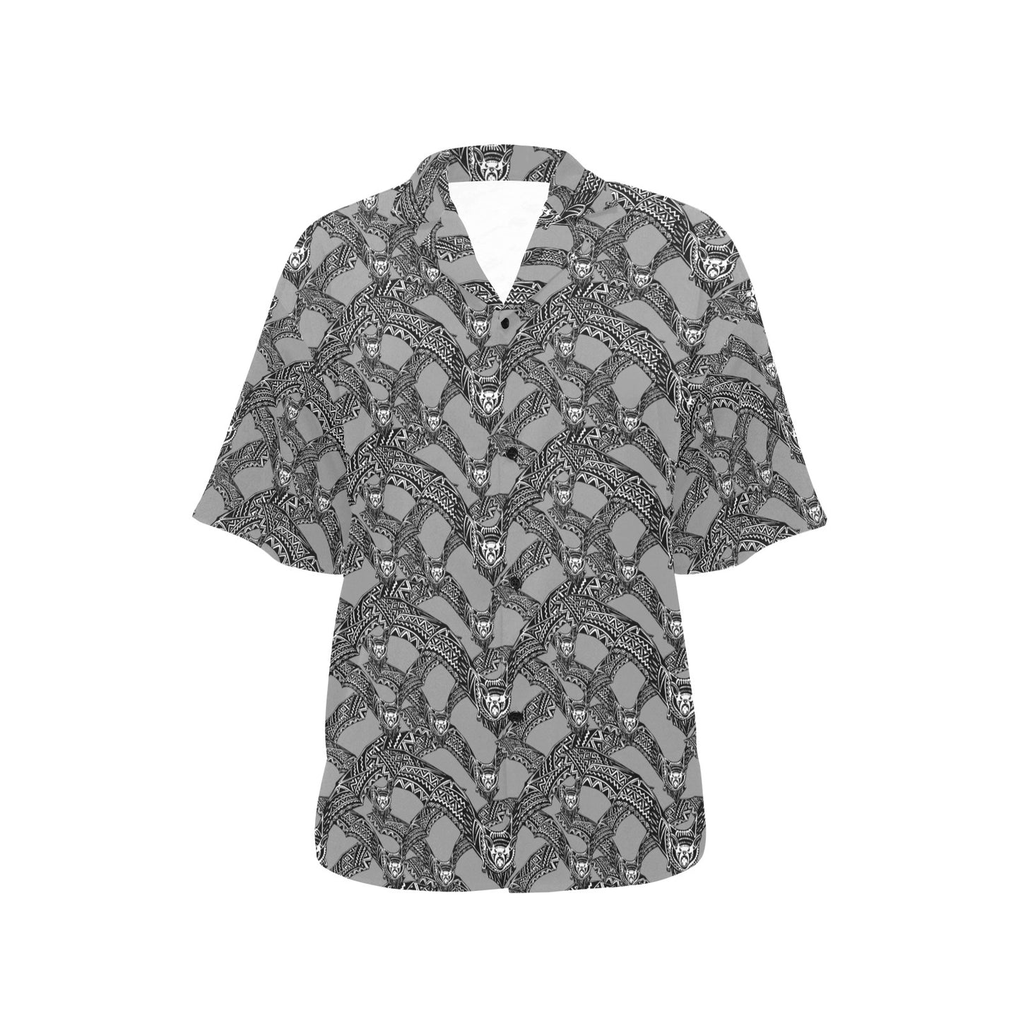 Bat Pattern Print Design 04 Women's Hawaiian Shirt