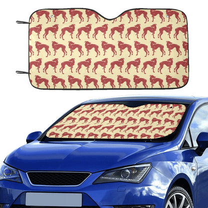 Whippets Print Design LKS301 Car front Windshield Sun Shade