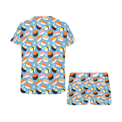 Sushi Print Design LKS304 Women's Short Pajama Set