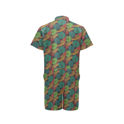 KOI Fish Pattern Print Design 01 Men's Romper