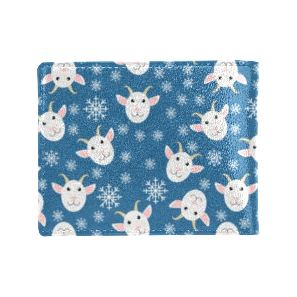 Goat Print Design LKS402 Men's ID Card Wallet