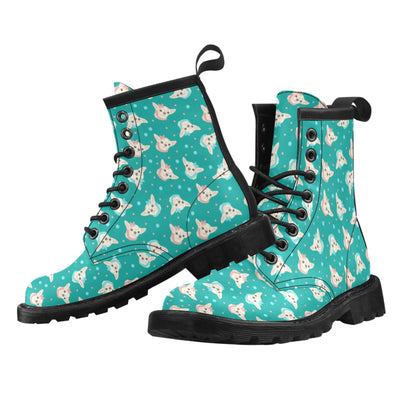 Chihuahua Polka Dot Pattern Women's Boots