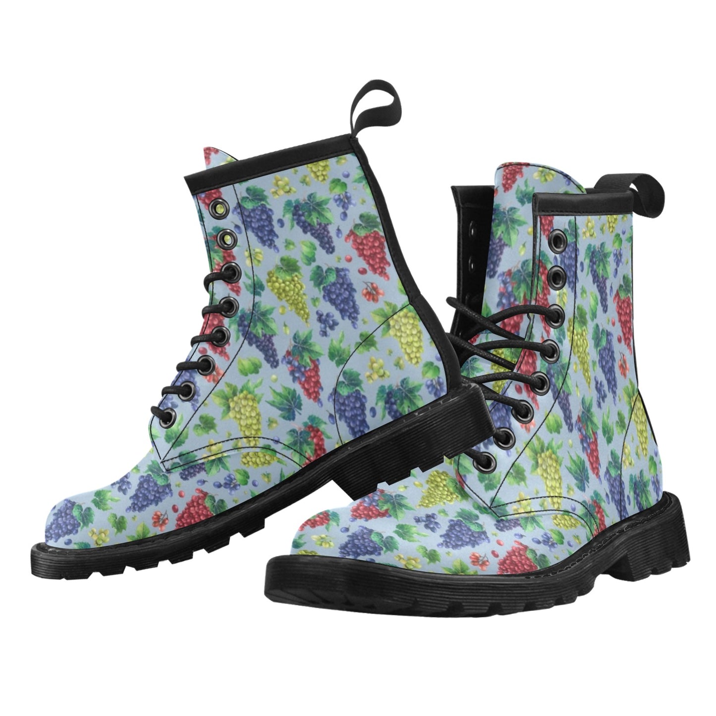 Grape Pattern Print Design GP06 Women's Boots