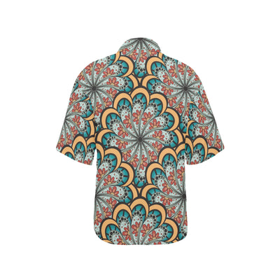 Mandala Pattern Print Design 01 Women's Hawaiian Shirt